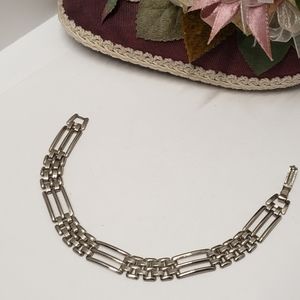 Unique Vintage Silver tone Bracelet